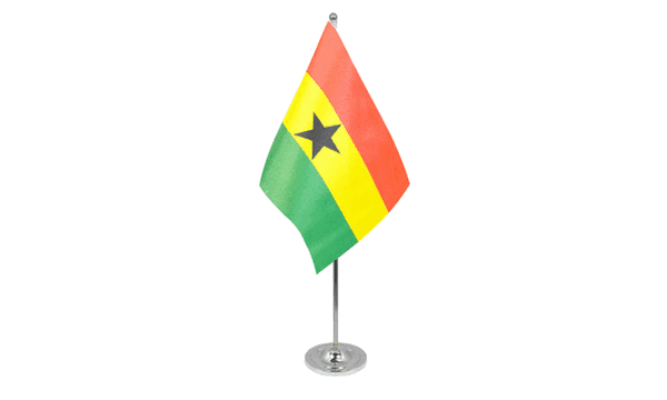 Ghana Satin Table Flag
